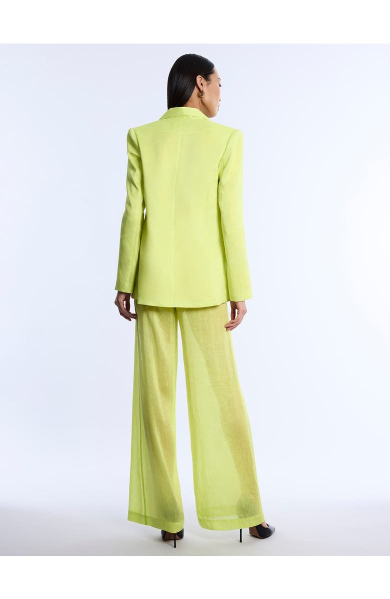 BCBGMAXAZRIA Airy Textured Blazer, Alternate, color, Chartreuse