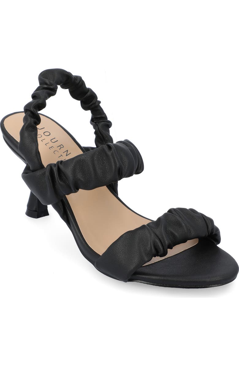 Journee Collection Amaree Slingback Sandal, Main, color, Black