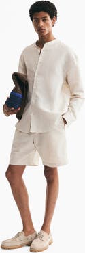 H&M Regular-Fit Linen-Blend Shorts