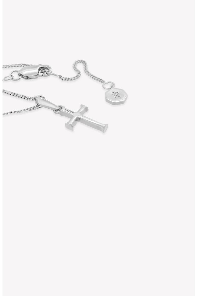 Small Cross Pendant Necklace, Alternate, color,  Sterling Silver