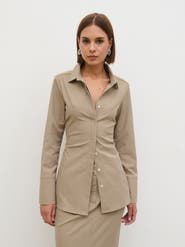 Pretty Lavish Myley Cinched Shirt