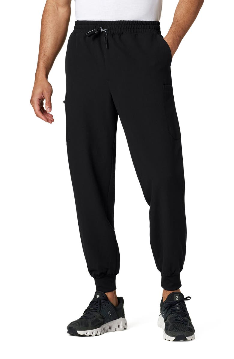 JAANUU Osmo Men's 8-Pocket Classic Scrub Jogger, Alternate, color, Black