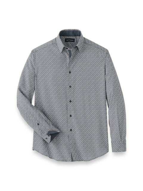 Performance Stretch Chevron Casual Shirt