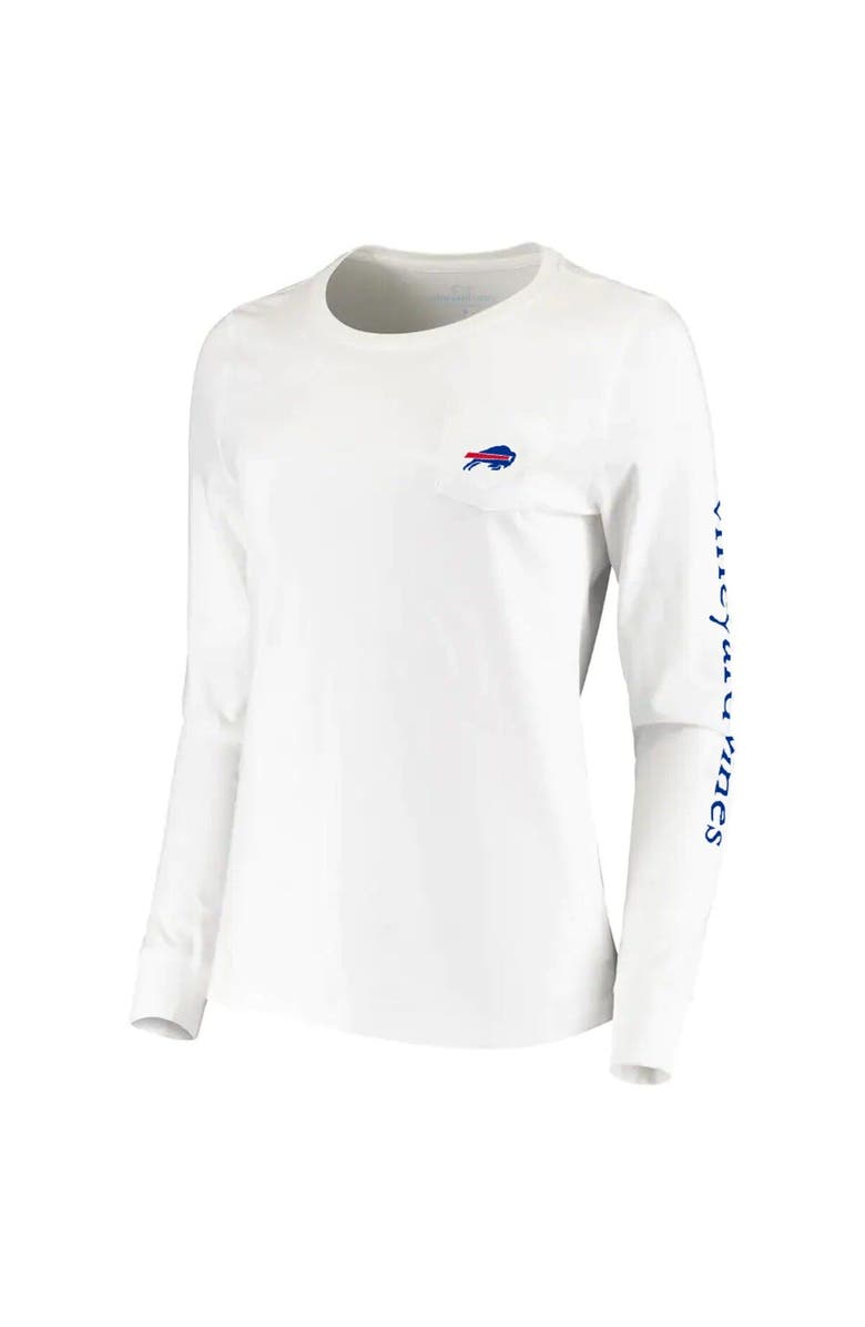 vineyard vines Women's Vineyard Vines White Buffalo Bills Helmet Long Sleeve T-Shirt, Alternate, color, 