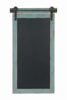 SONOMA SAGE HOME Blue Sign Wall Decor with Chalkboard