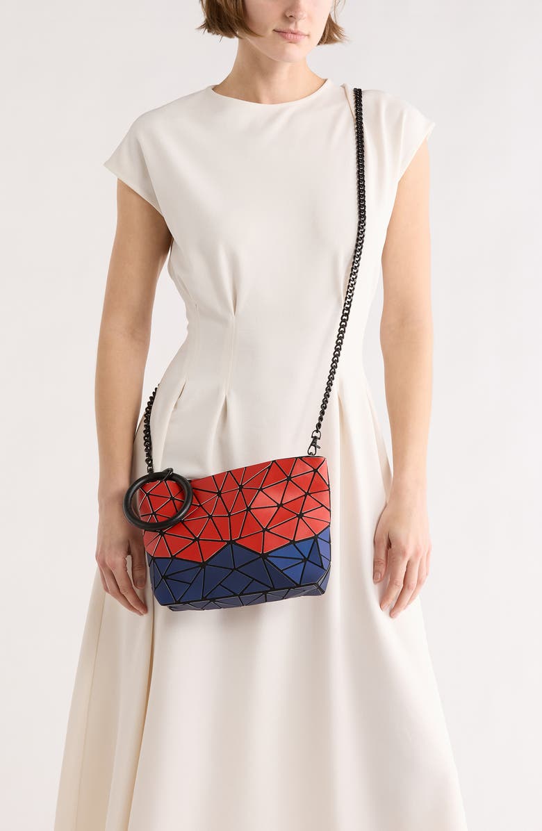 PATRIZIA LUCA Geometric Crossbody Bag, Alternate, color, Matte Red/Blue