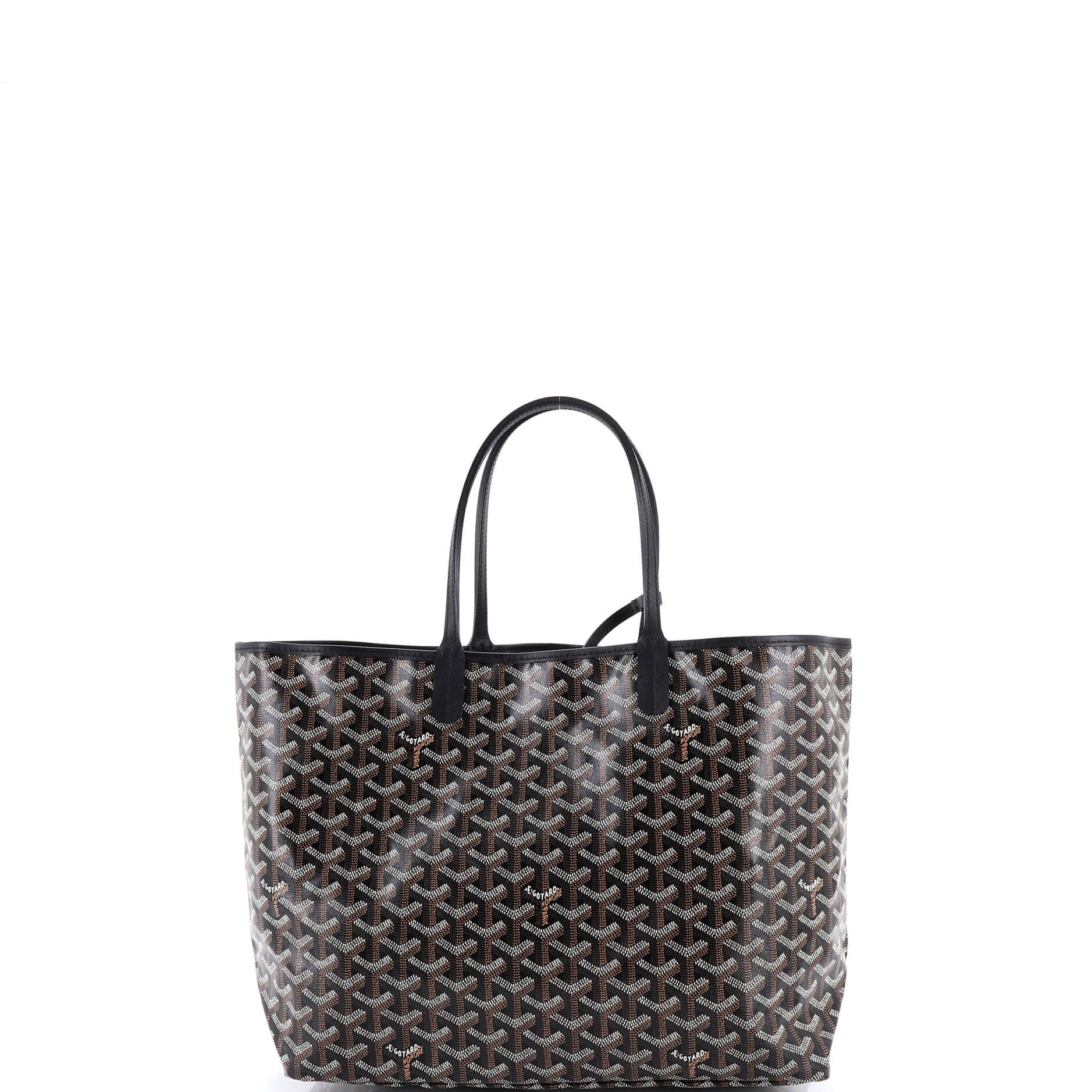 Pre-Owned Goyard Saint Louis Tote Coated Canvas PM, Alternate, color, Black