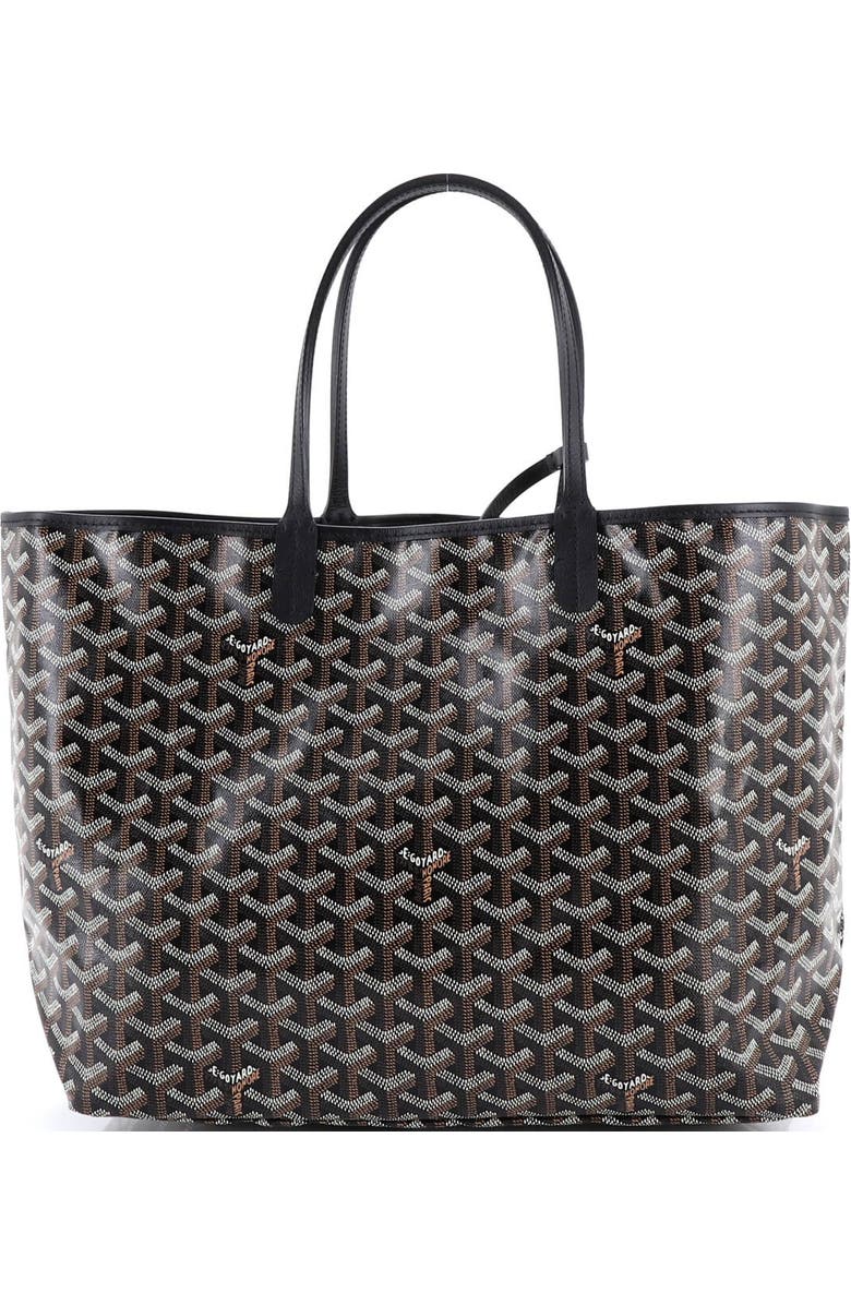 Pre-Owned Goyard Saint Louis Tote Coated Canvas PM, Alternate, color, Black