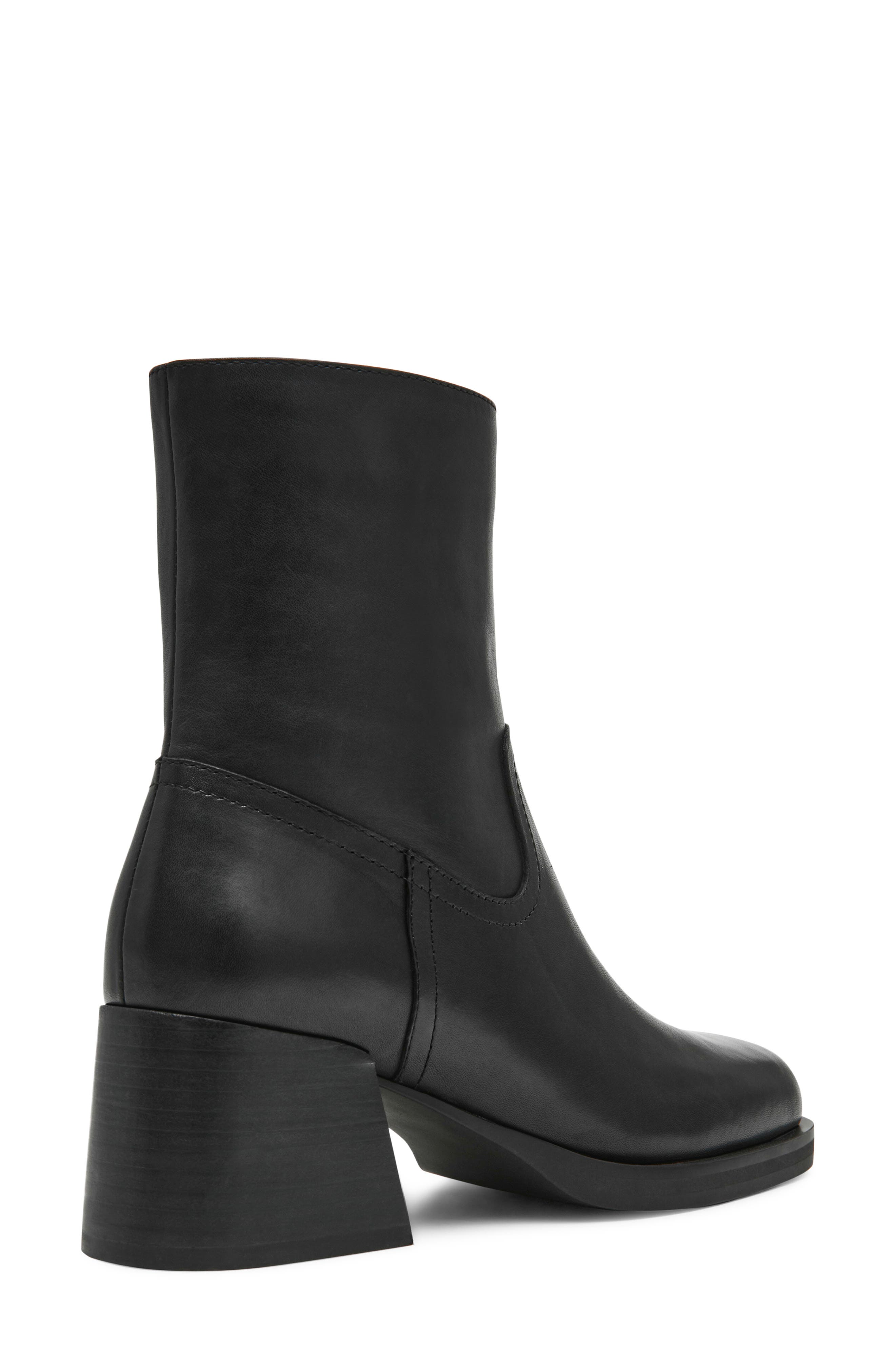 Steve Madden Latches Bootie, Alternate, color, Black Leather