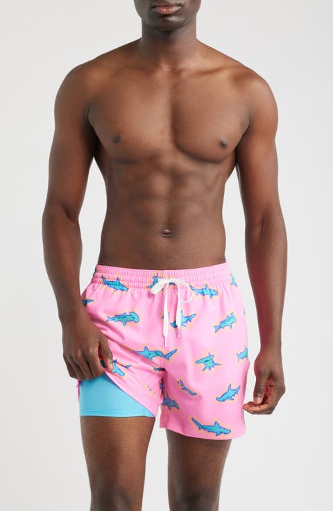 Pink Apex 5.5–Inch Swim Trunks
