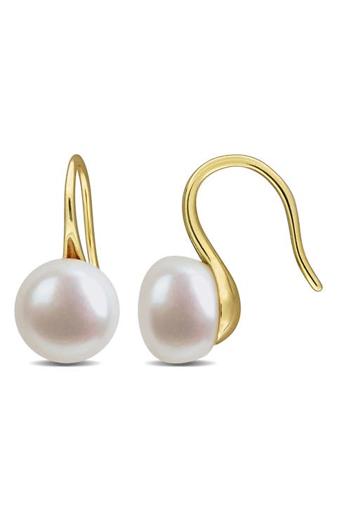 Cultured Freshwater Pearl Drop Earrings