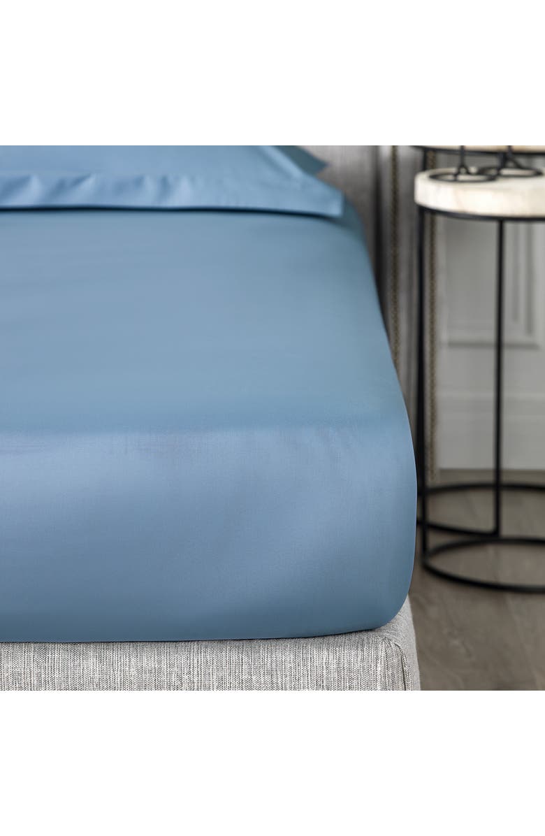 Togas Royal Fitted Sheet, Main, color, Blue