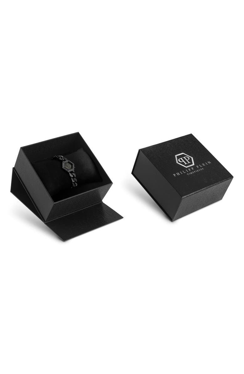 PHILIPP PLEIN The Hexagon Bracelet Watch, 28mm, Alternate, color, Ip Black