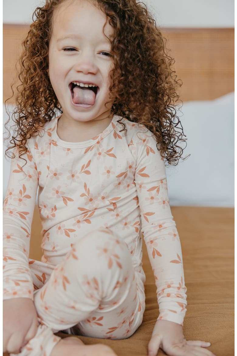 Kids' Rue Fitted Long Sleeve Two-Piece Pajamas, Alternate, color, RUE