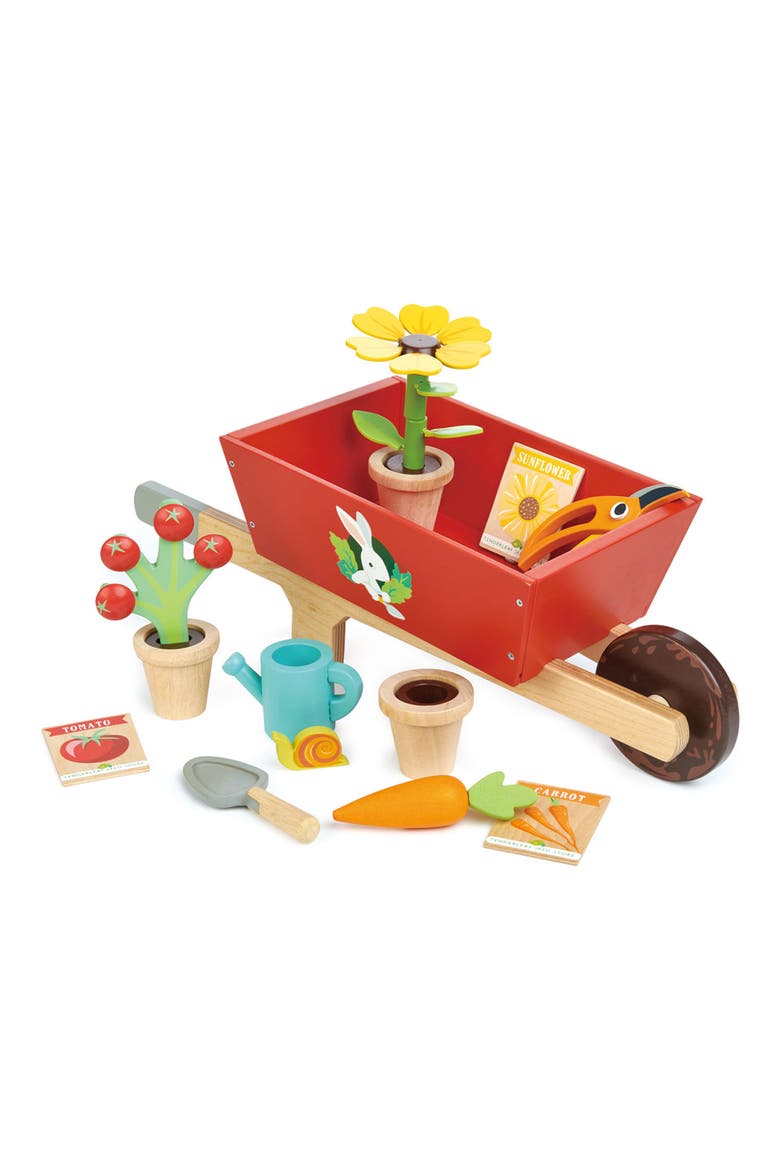 Garden Wheelbarrow Playset, Alternate, color, RED