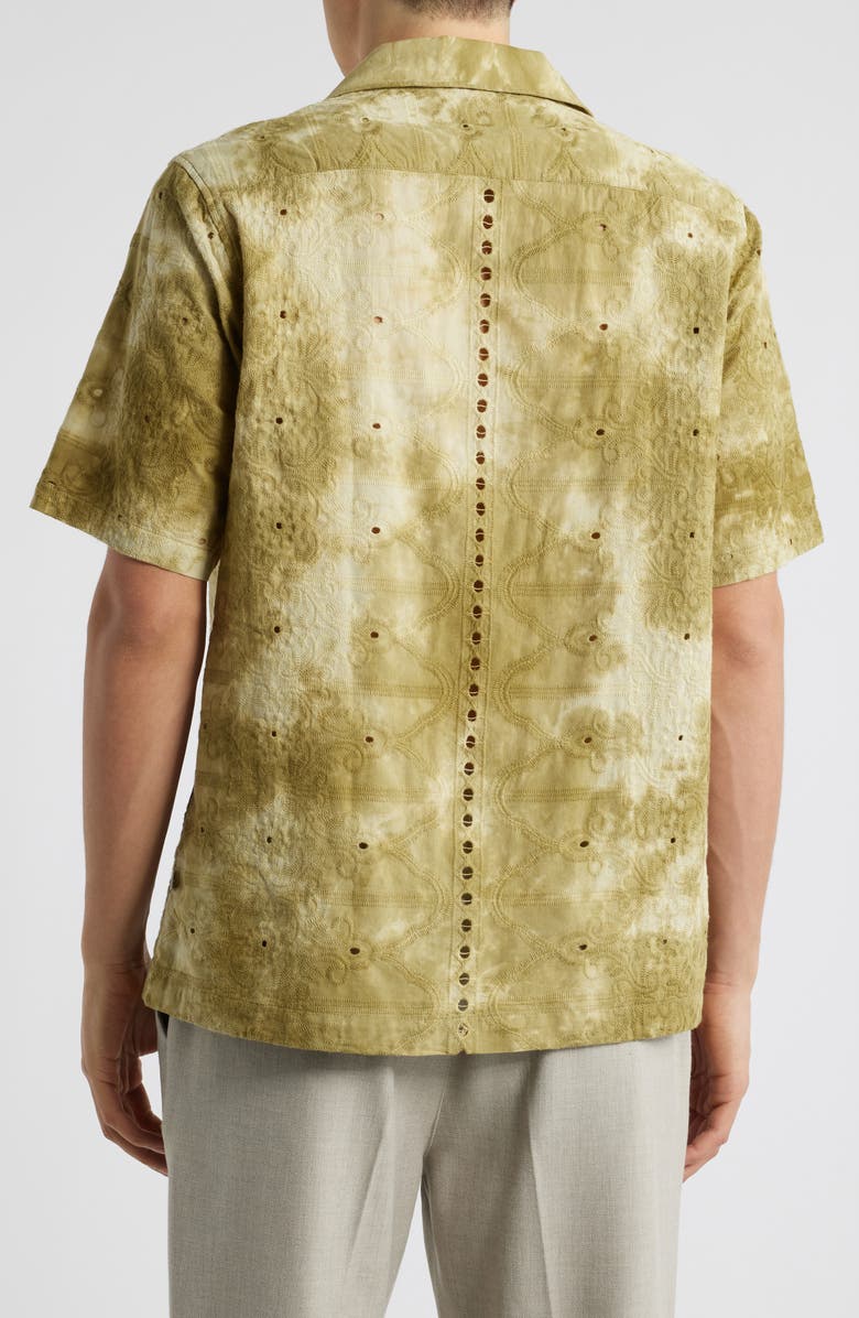 NN07 Julio 5392 Eyelet Camp Shirt, Alternate, color, Evergreen