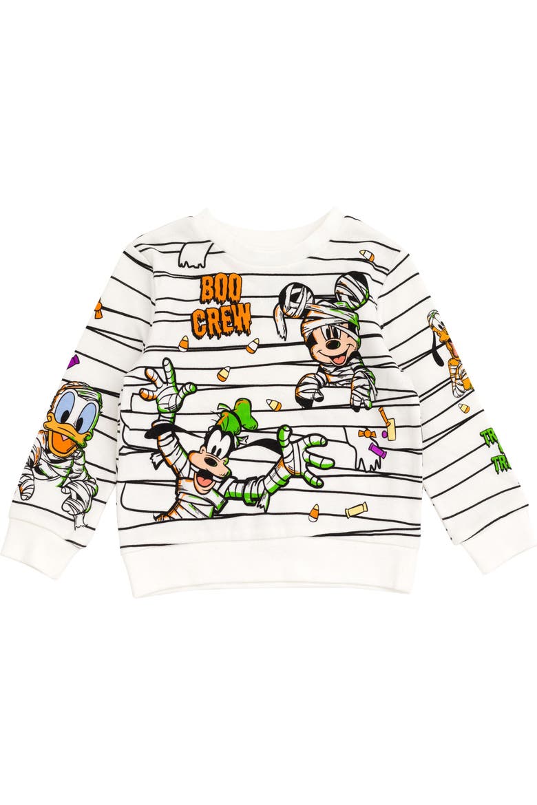 Mickey Mouse Holiday 2-Piece Fleece Sweatshirt and Pants Set, Alternate, color, Mickey Mouse Ivory