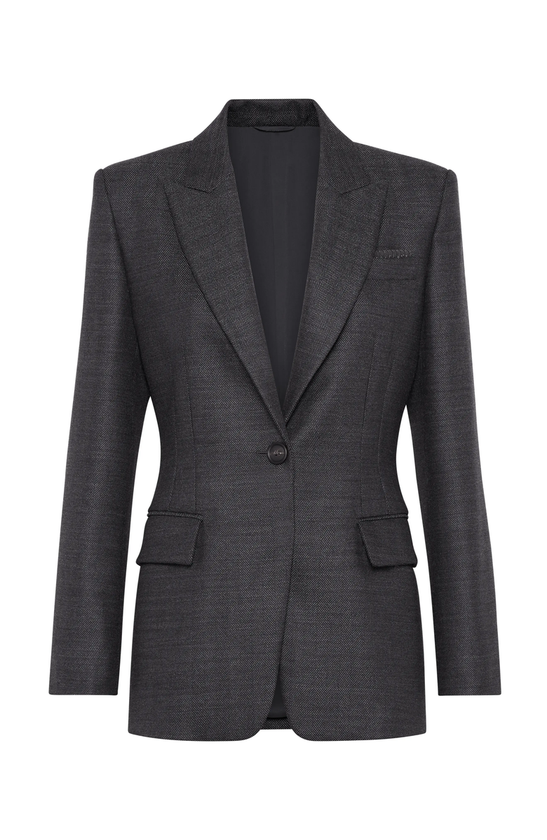 Brunello Cucinelli Chevron blazer, Main, color, 