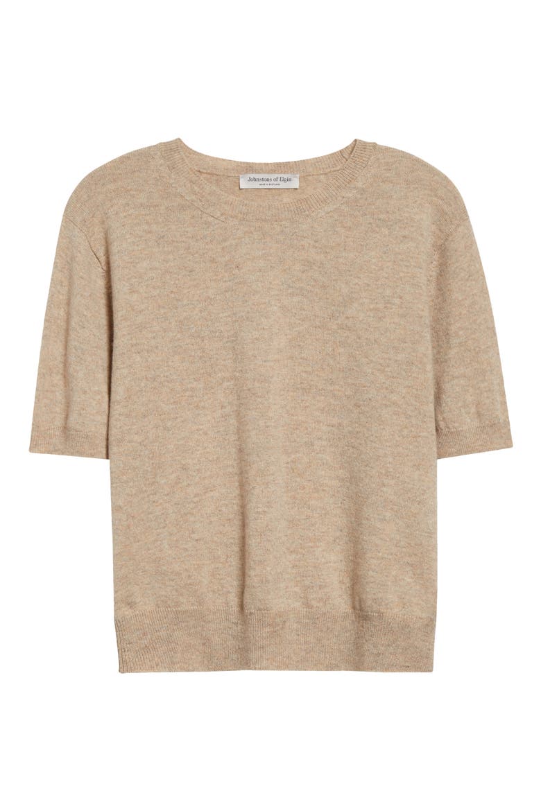 Classic Cashmere & Silk Cardigan, Alternate, color, OATMEAL