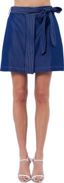 CIEBON Clo Belted Miniskirt