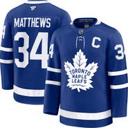 FANATICS Men's Fanatics Auston Matthews Blue Toronto Maple Leafs Captain Patch Home Premium Jersey
