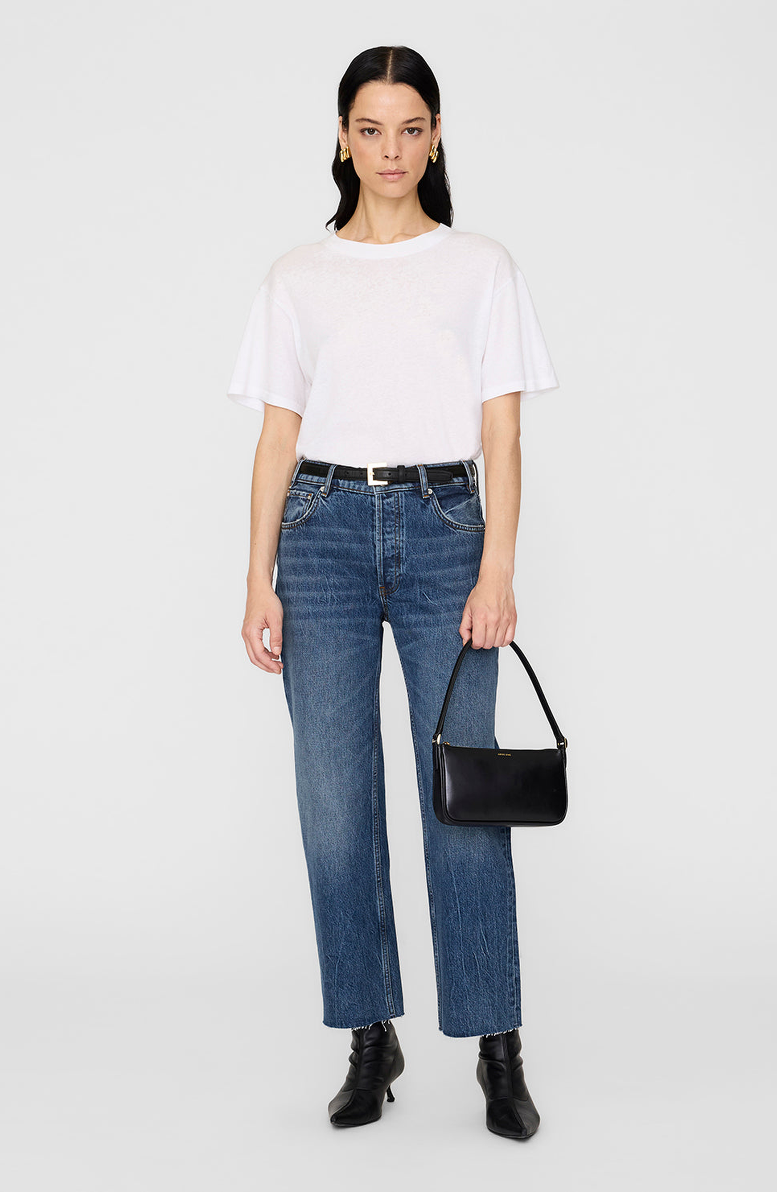 ANINE BING Mini Elly Bag, Alternate, color, Black