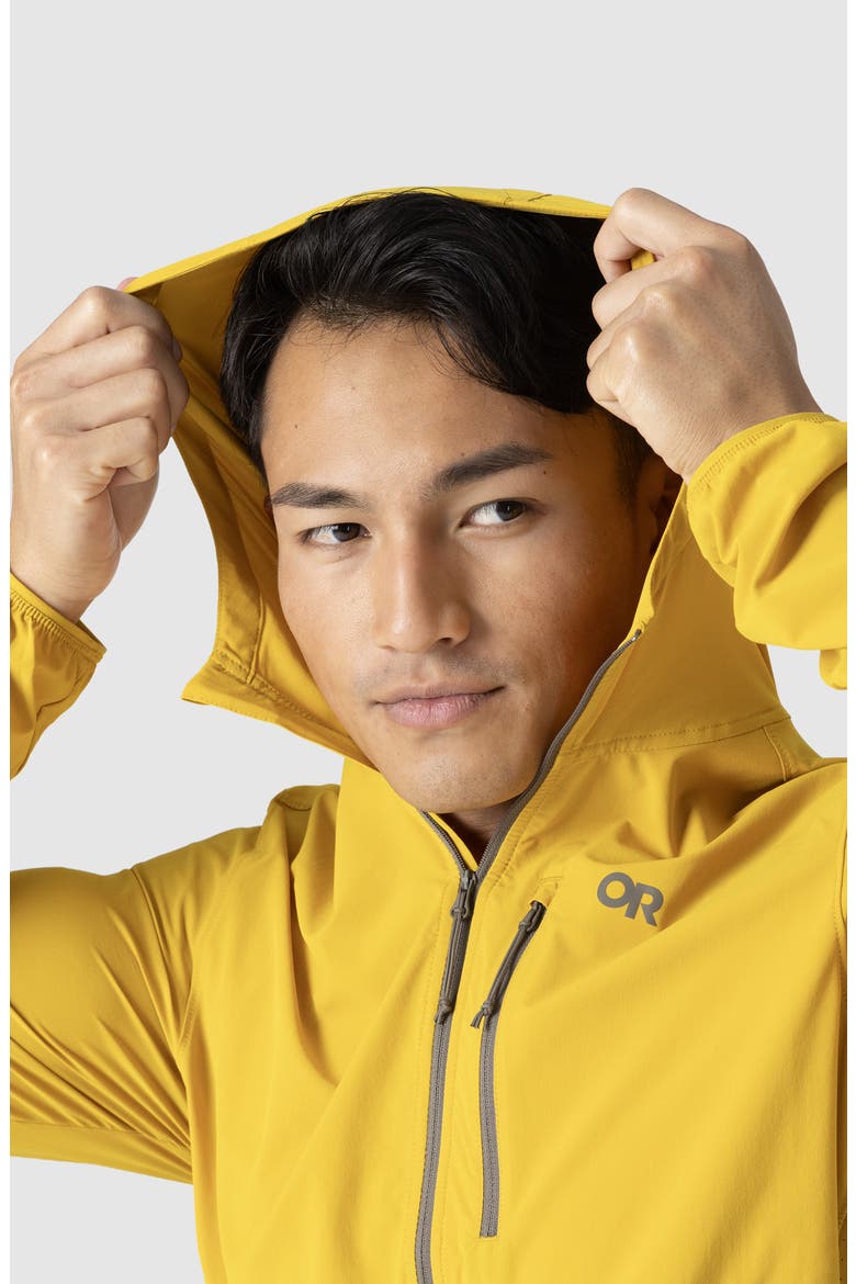 Astroman Air Sun Half Zip Hoodie, Alternate, color, AMBER