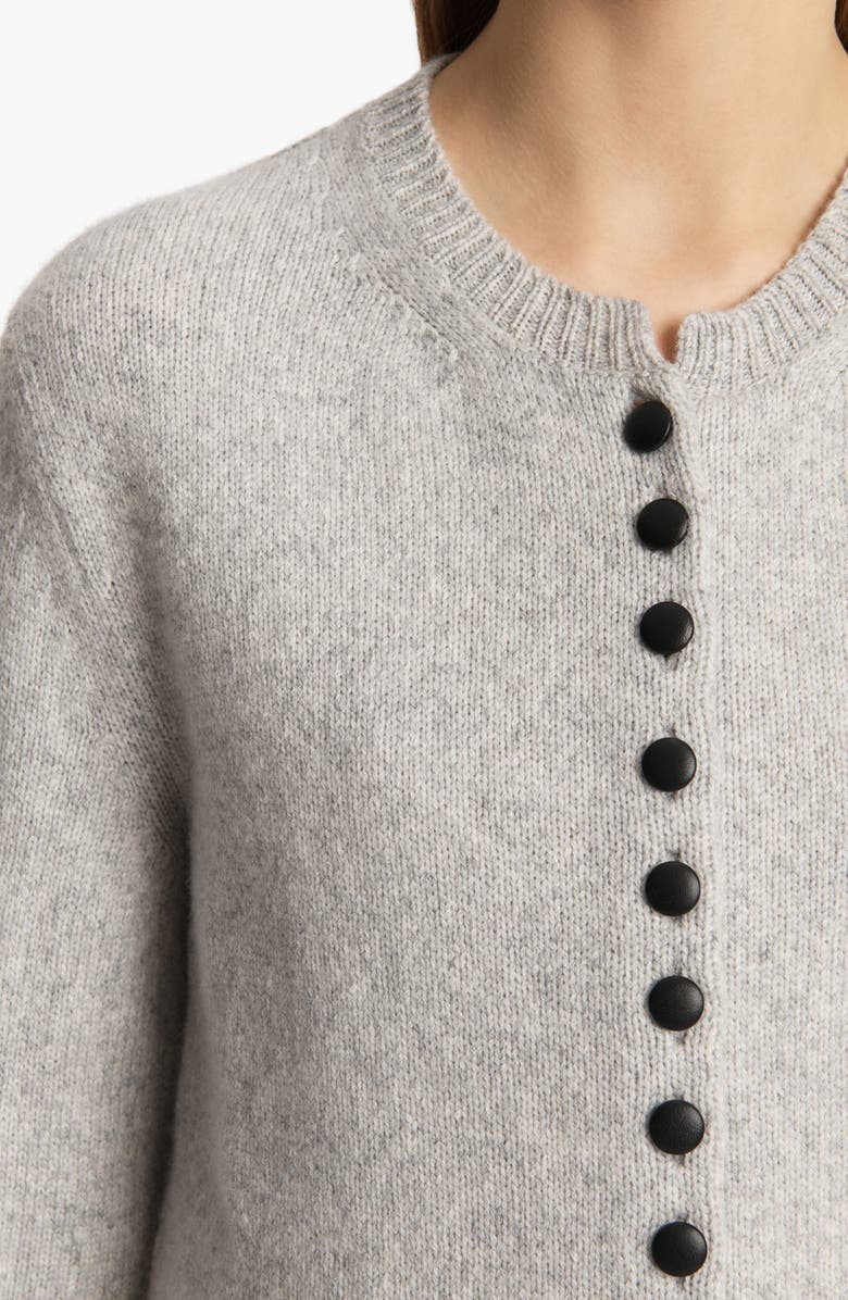 Khaite Josette Cashmere Cardigan, Alternate, color, Dove