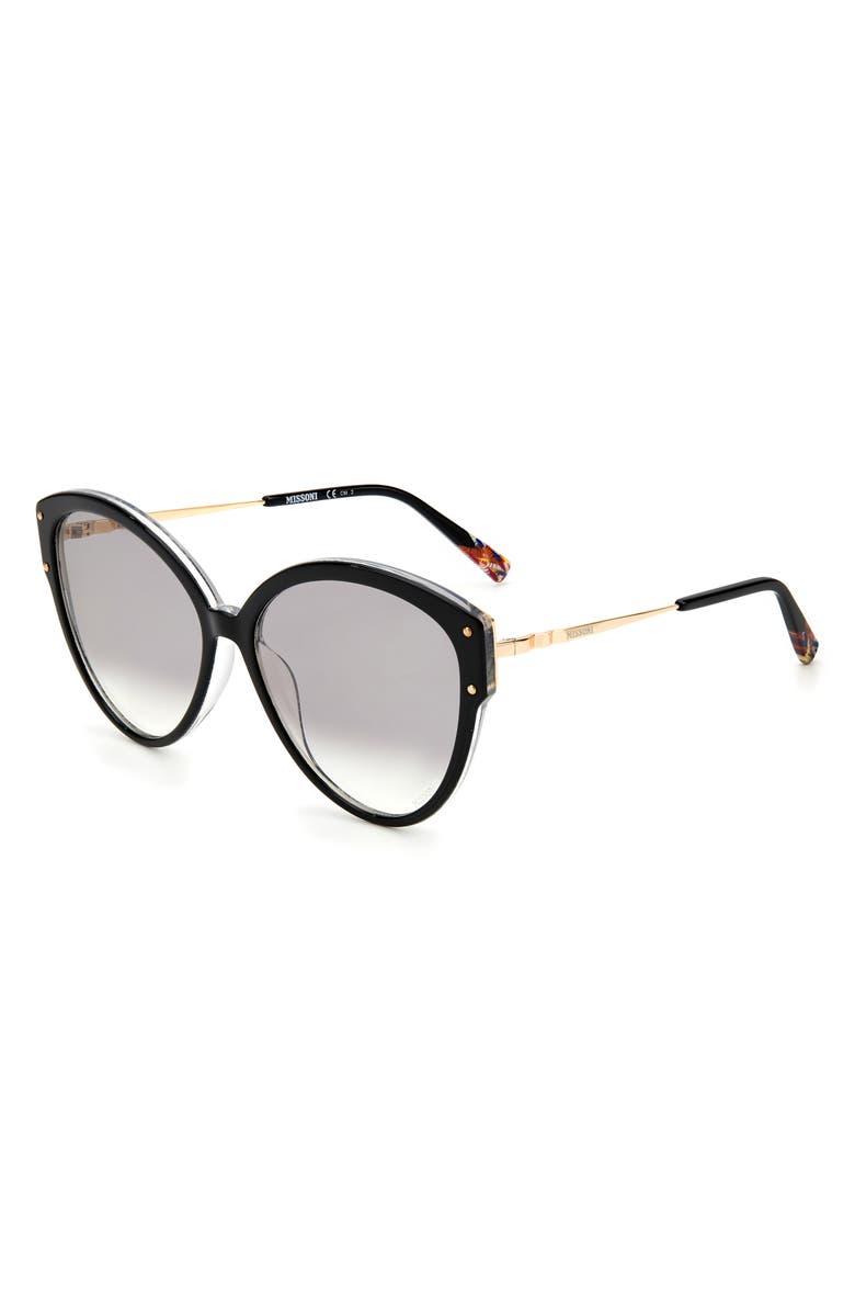 Missoni 59mm Gradient Cat Eye Sunglasses, Alternate, color, 