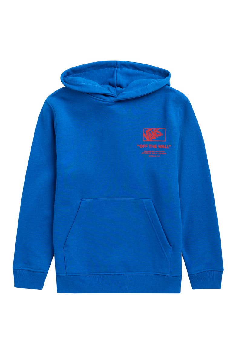 Kids' B Stacked Hi Logo Graphic Hoodie, Main, color, CLASSIC BLUE