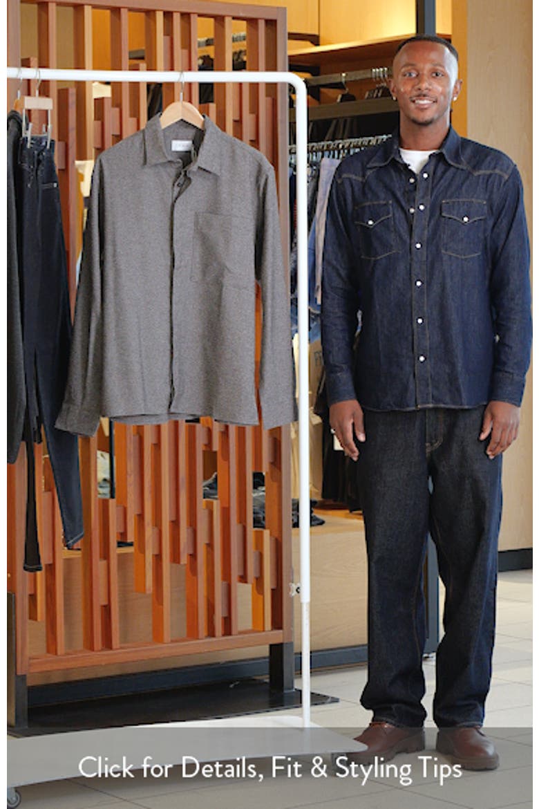Relaxed Fit Textured Button-Up Shirt video