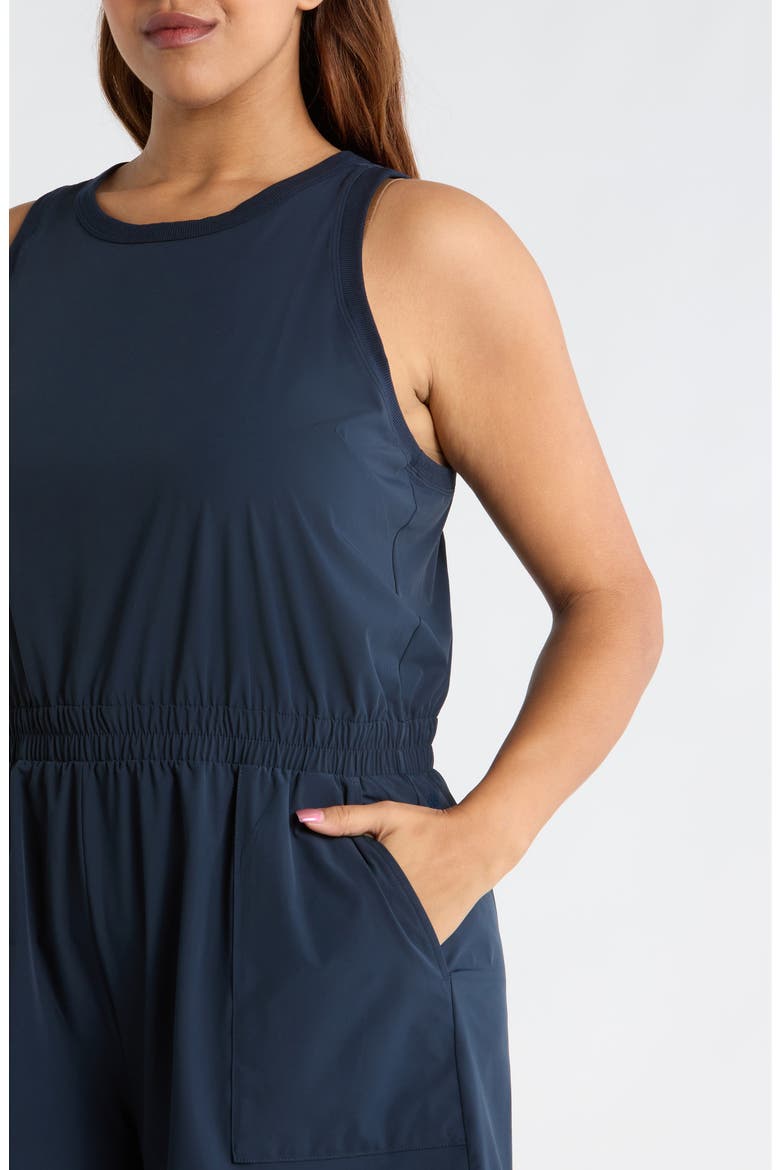 Atlas Short Romper, Alternate, color, NAVY SAPPHIRE