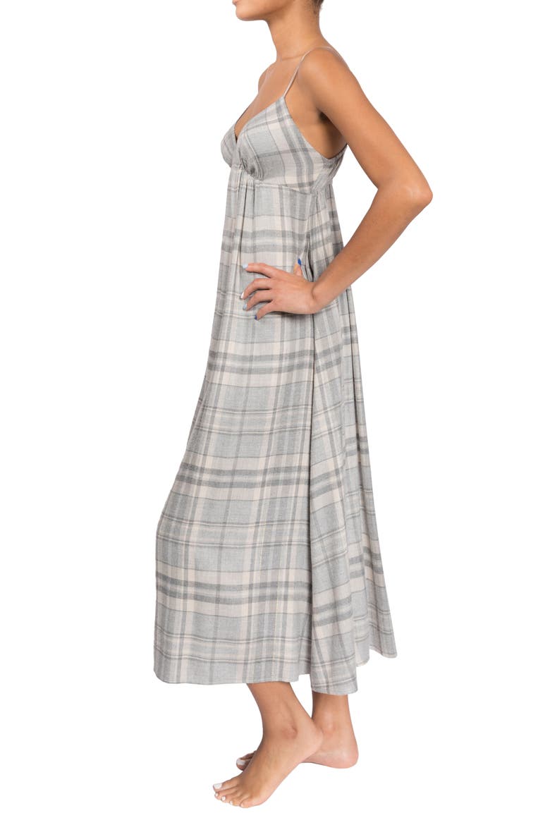Empire Nightgown, Alternate, color, GREY W/ GOLD LUREX