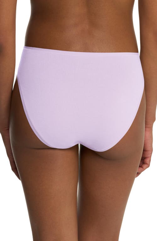 Natori Bliss Bare Cotton High Cut Brief In Pink