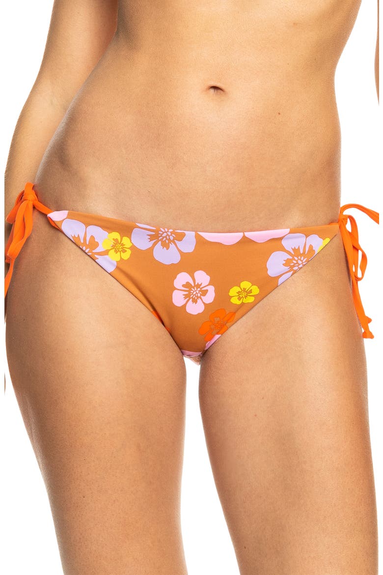 x Kate Bosworth Reversible Side Tie Bikini Bottoms, Main, color, SUNBURN POSITIVITY