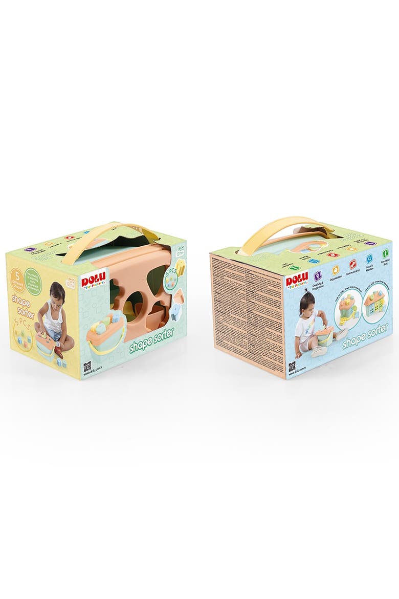Shape Sorter, 7 Piece Sort & Play Toy, 5 Shape Blocks, Alternate, color, Multicolored