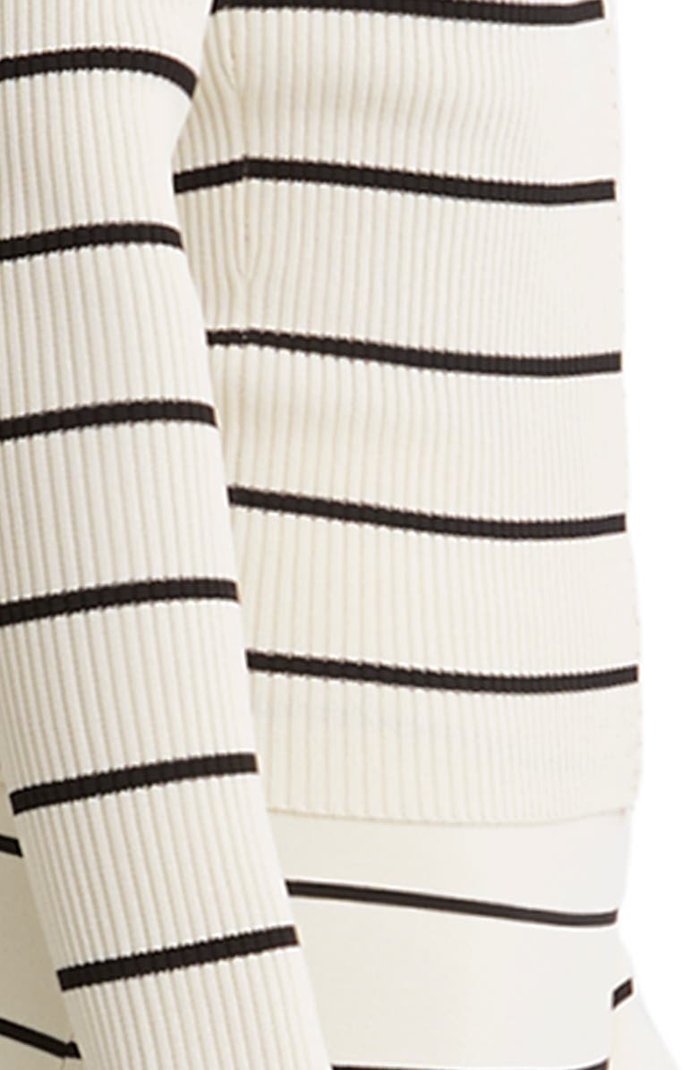 Reiss Lauralee Stripe Braid Trim Top, Alternate, color, Ivory/ Black