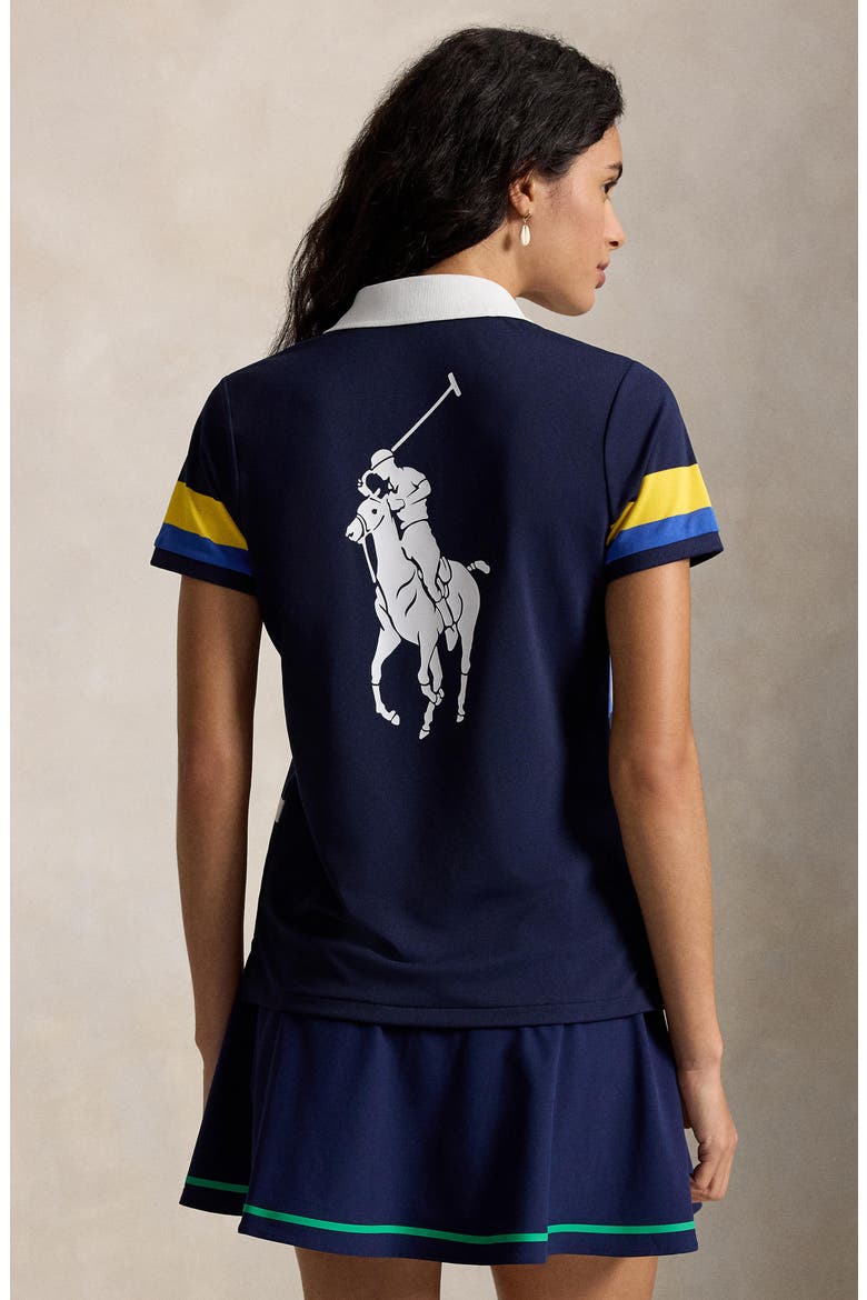 US Open Stripe Piqué Polo, Alternate, color, BLUE MULTI