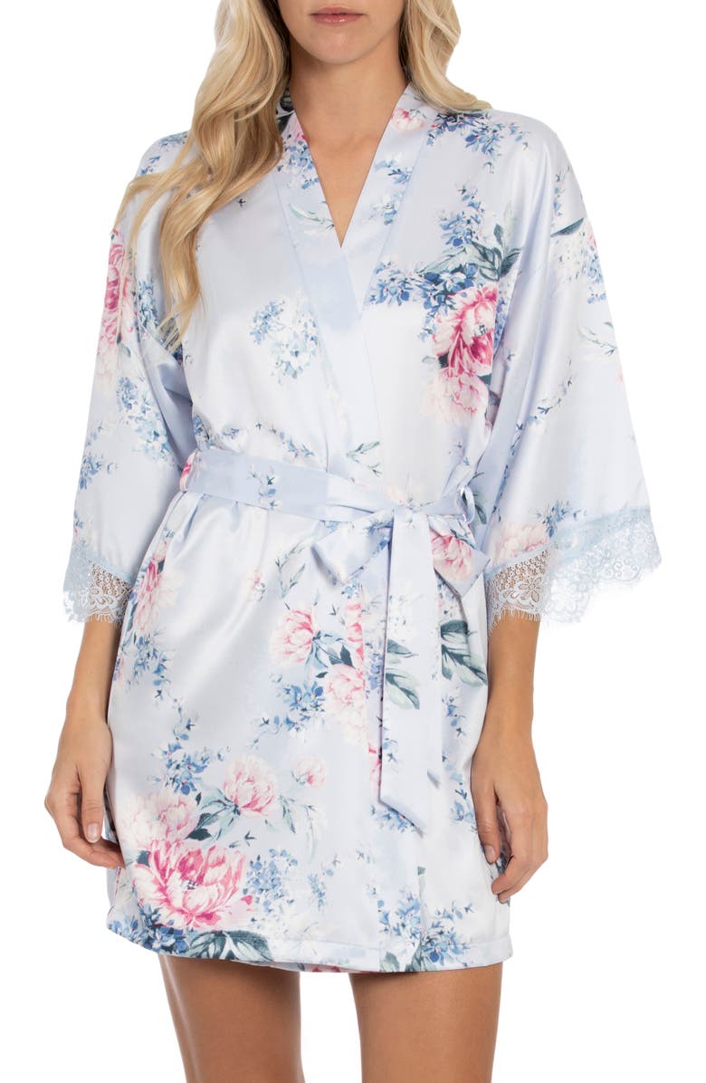 In Bloom by Jonquil Belmont Satin & Lace Wrap, Main, color, 