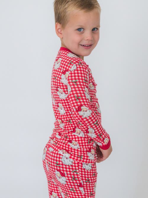 Rufflebutts Gender Inclusive Softsnooze Long Sleeve Pajama Set In Pink