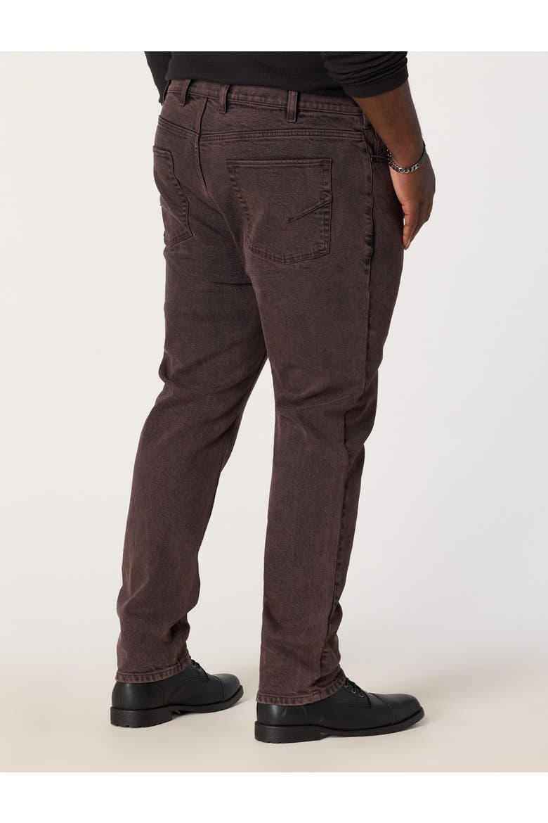 Big & Tall Overdye Tapered-Fit Jeans V2, Alternate, color, CHOCOLATE PLUM