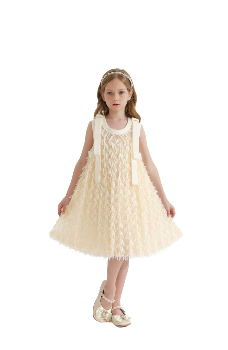 Tulleen Forli Dress, Alternate, color, Champagne