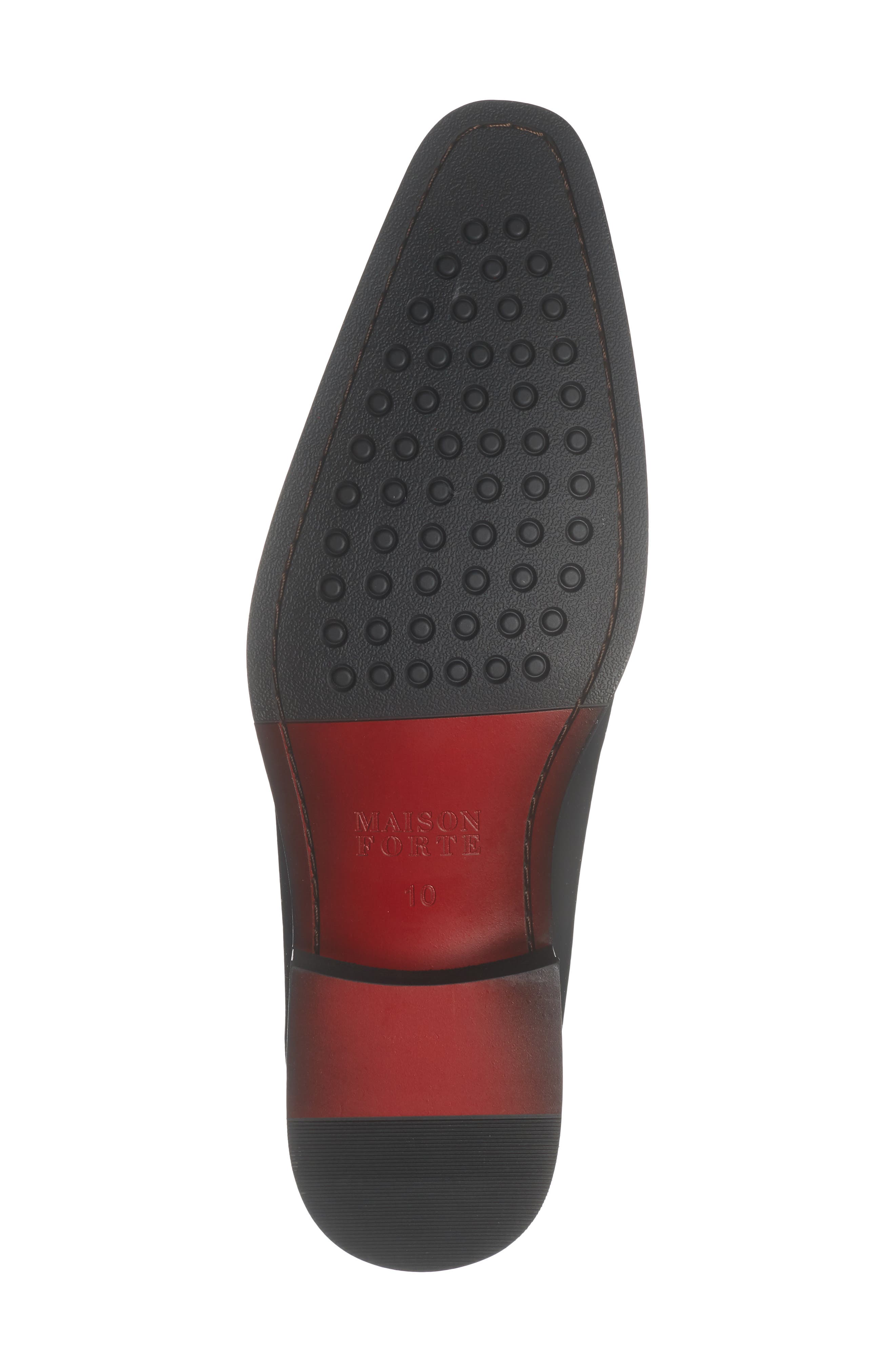 Maison Forte Lusso Wholecut Oxford, Alternate, color, Black