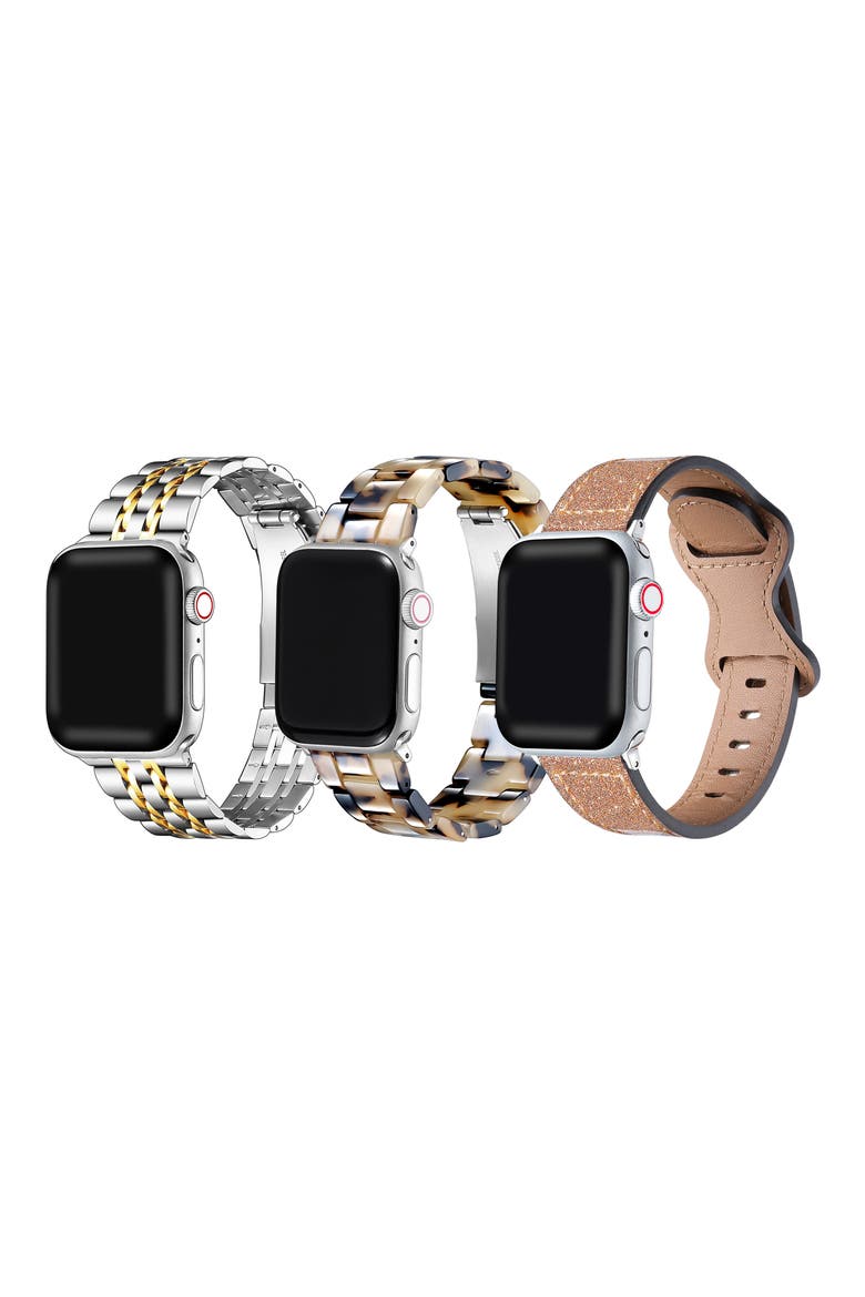 Assorted 3-Pack 20mm Apple Watch® Watchbands, Alternate, color, MULTI