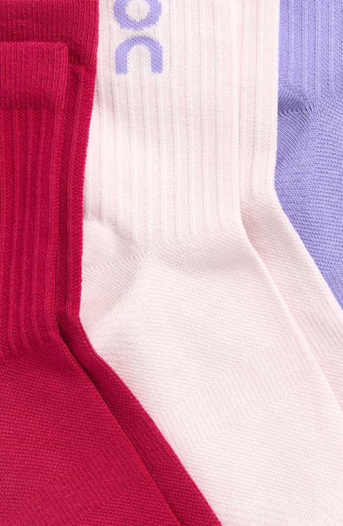 On 3-pack Logo Quarter Socks In Multi