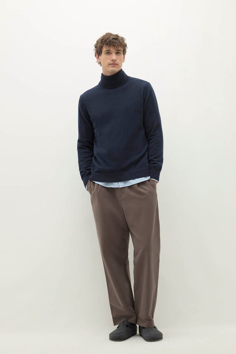 Nicholo Cashmere Turtleneck, Main, color, Ink Navy