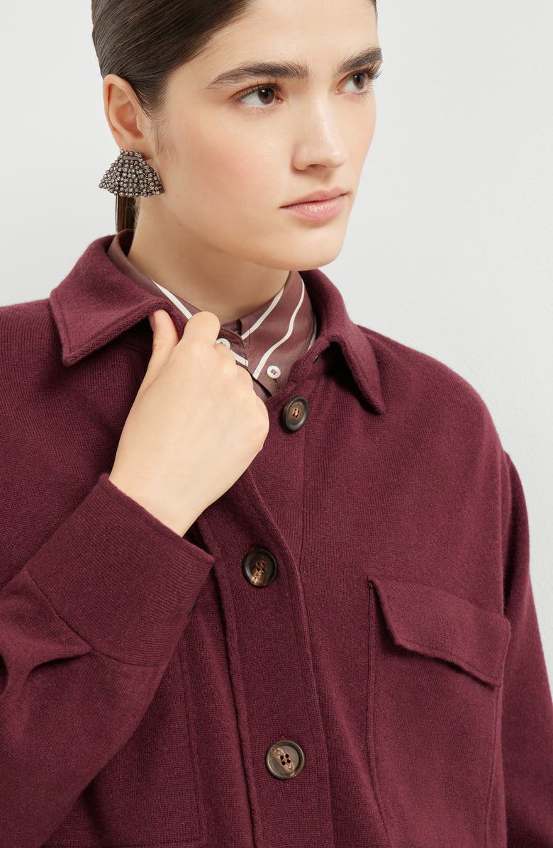 Brunello Cucinelli Knit shirt, Alternate, color, Amaranth