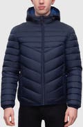 Rokka&Rolla Lightweight Quilted Hooded Puffer Jacket
