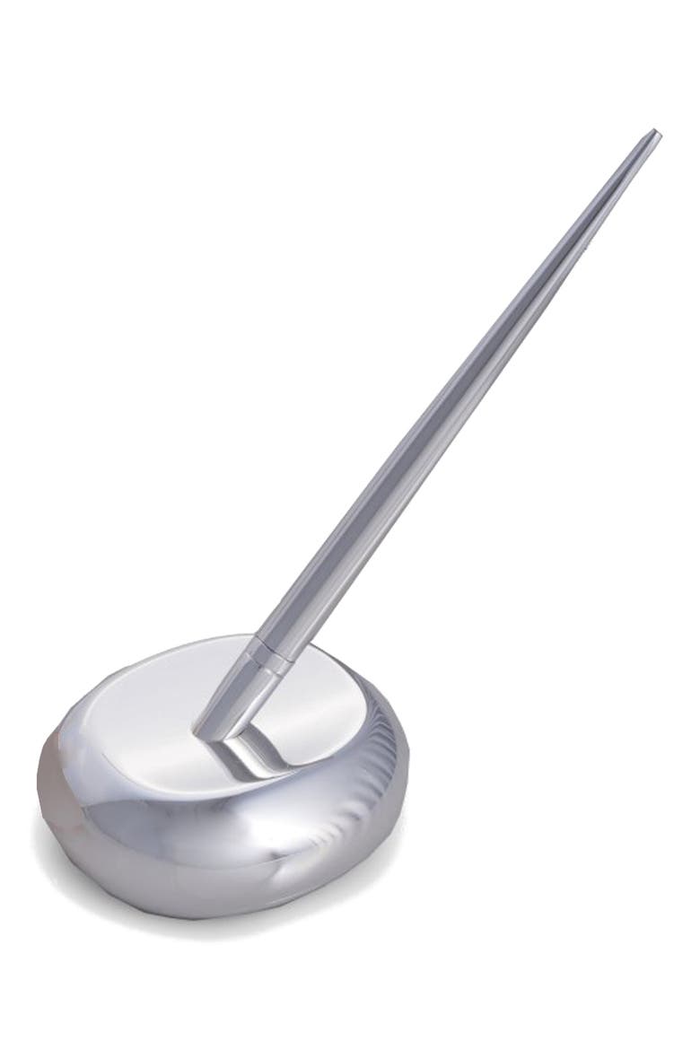 Oval Pen Stand, Main, color, SILVER