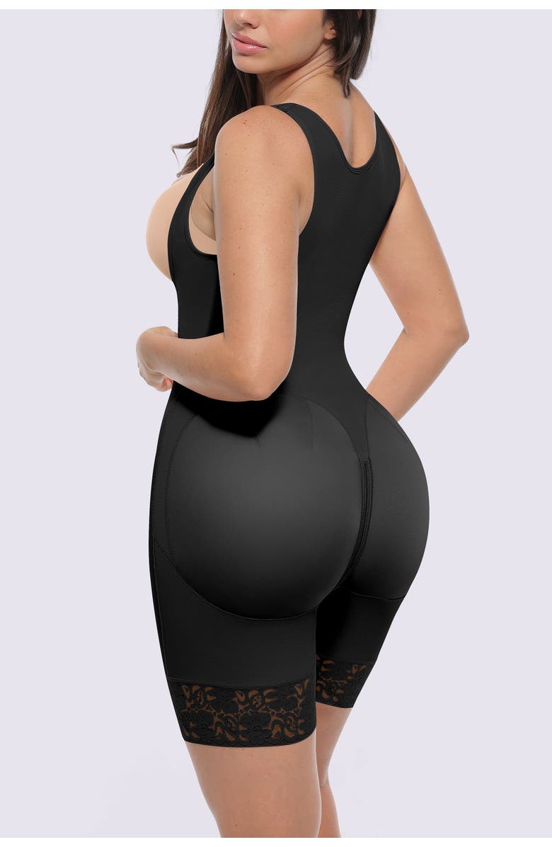 Shapellx BOOT-YEAH AirSlim<sup>®</sup> Open Bust Tummy Control Bodysuit, Alternate, color, Black